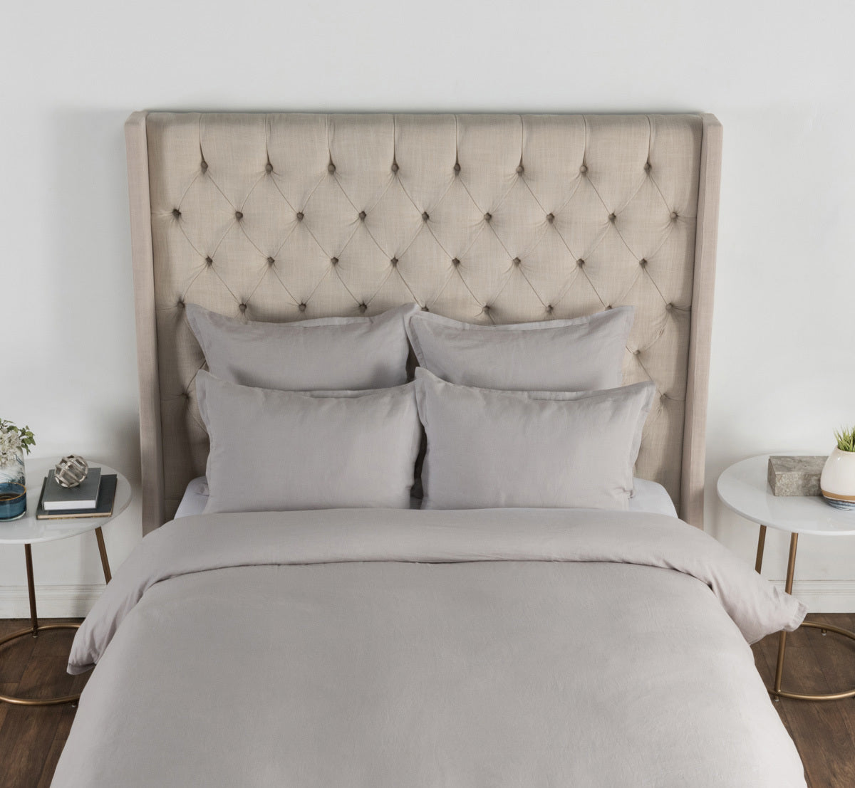 Arcadia Dove Gray Duvet Cover - Ornate Home