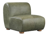 Arcadia Green Leather Accent Chair - Ornate Home