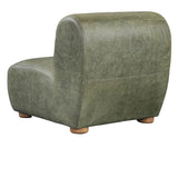 Arcadia Green Leather Accent Chair - Ornate Home