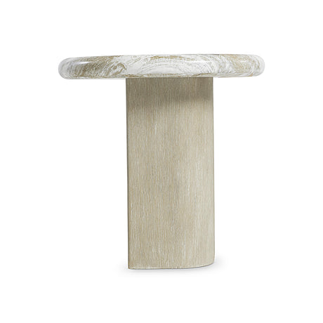 Arcadia Kalta Faux Stone/Clay Accent Table - Ornate Home