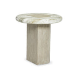 Arcadia Kalta Faux Stone/Clay Accent Table - Ornate Home