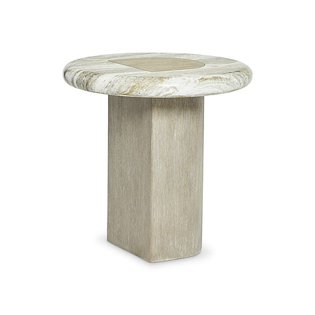 Arcadia Kalta Faux Stone/Clay Accent Table - Ornate Home