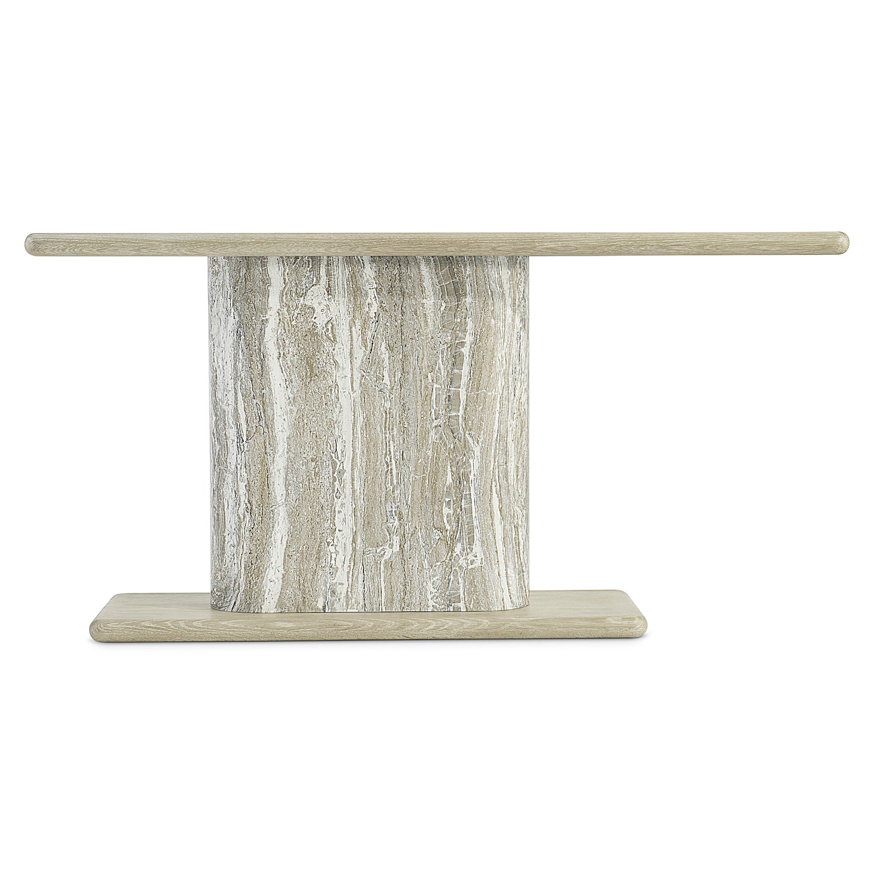 Arcadia Kalta Faux Stone/Clay Console Table - Ornate Home