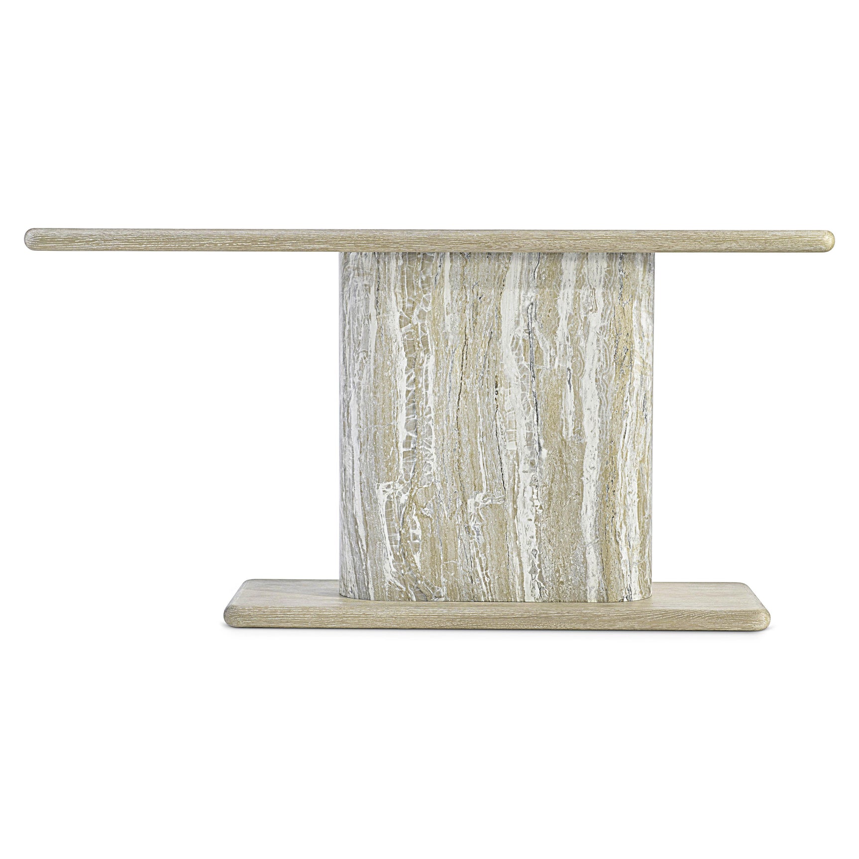 Arcadia Kalta Faux Stone/Clay Console Table - Ornate Home