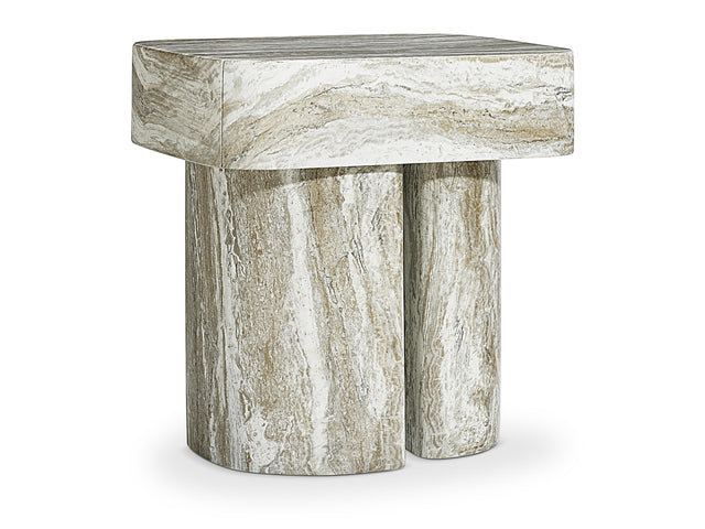Arcadia Kalta Faux Stone Nightstand - Ornate Home