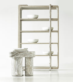 Arcadia Kalta Faux Stone Side Table - Ornate Home