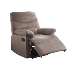 Arcadia Light Brown Woven Fabric Motion Recliner - Ornate Home