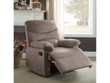 Arcadia Light Brown Woven Fabric Recliner (Motion) - Ornate Home