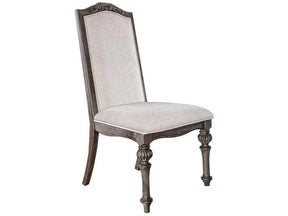 Arcadia Rustic Brown & Ivory Side Chair (Set of 2) - Ornate Home