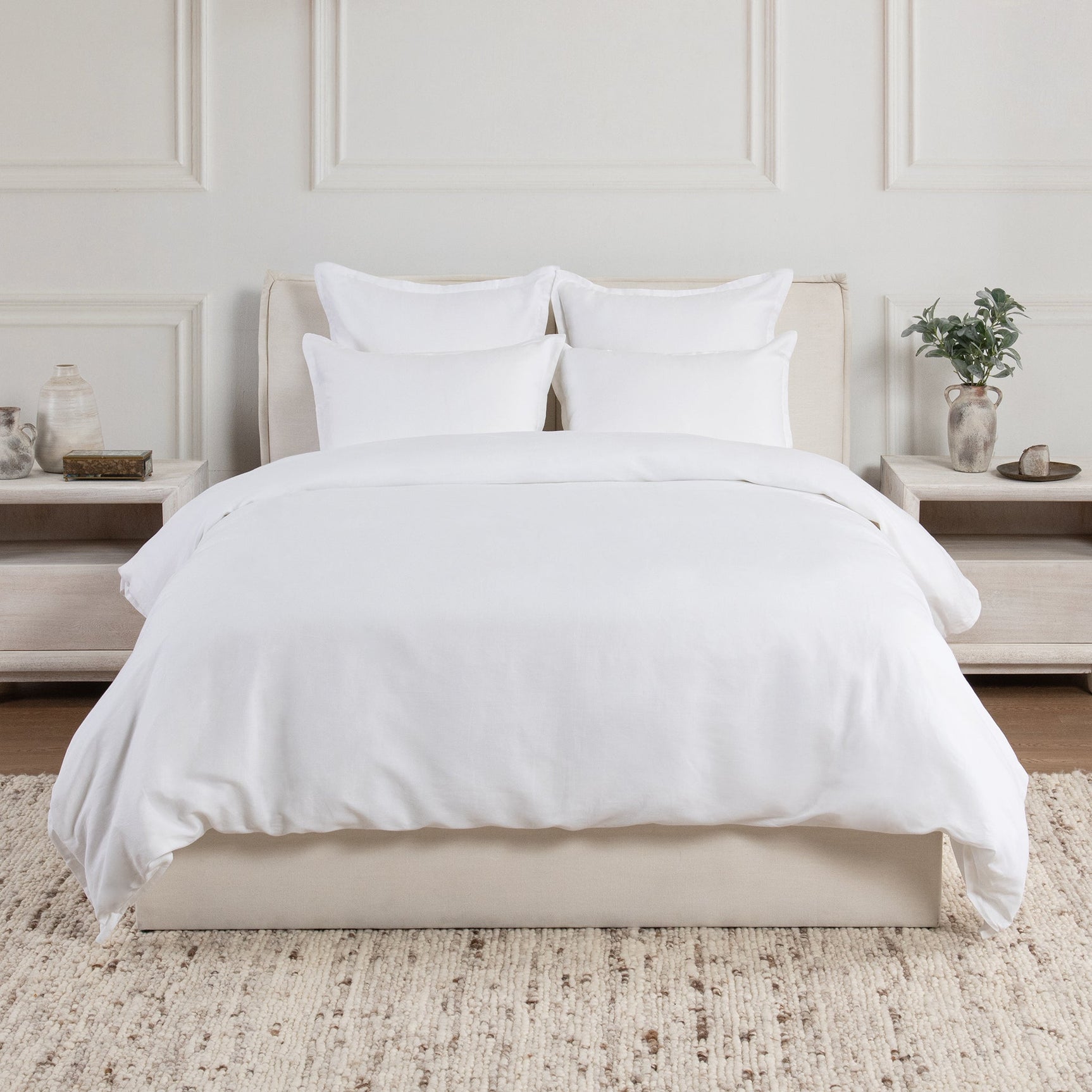 Arcadia White Duvet Cover - Ornate Home