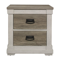 Arcadia White / Weathered Gray 4-piece Twin Bedroom Set - Ornate Home