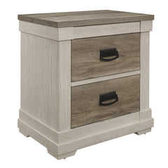 Arcadia White / Weathered Gray 4-piece Twin Bedroom Set - Ornate Home
