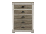 Arcadia White/Weathered Gray Chest - Ornate Home