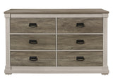 Arcadia White/Weathered Gray Dresser - Ornate Home