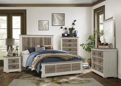 Arcadia White/Weathered Gray Dresser - Ornate Home