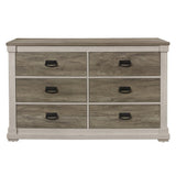 Arcadia White/Weathered Gray Dresser - Ornate Home