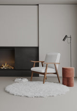 Arch Duke Accent Chair in White and Amber - Ornate Home