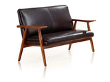 Arch Duke Loveseat in Black and Amber - Ornate Home