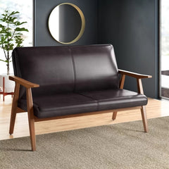 Arch Duke Loveseat in Black and Amber - Ornate Home
