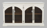 Archdale Antique White 4 Door Accent Cabinet - Ornate Home