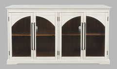 Archdale Antique White 4 Door Accent Cabinet - Ornate Home