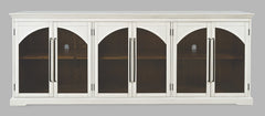 Archdale Antique White 6 Door Accent Cabinet - Ornate Home