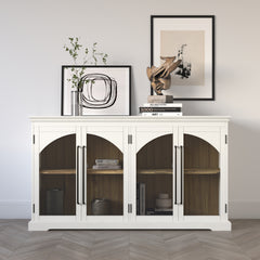 Archdale Antique White Four Door Accent Cabinet - Ornate Home