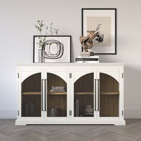 Archdale Antique White Four Door Accent Cabinet - Ornate Home