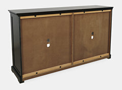 Archdale Black 4 Door Accent Cabinet - Ornate Home