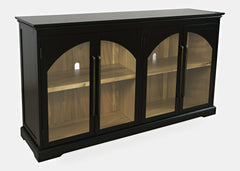 Archdale Black 4 Door Accent Cabinet - Ornate Home