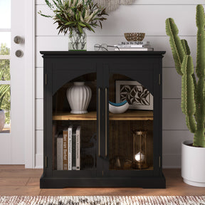 Archdale Black Two Door Accent Cabinet - Ornate Home