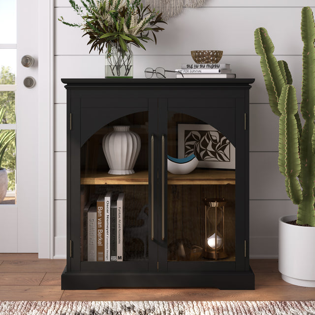 Archdale Black Two Door Accent Cabinet - Ornate Home