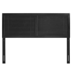 Archie Black Wood Full Headboard - Ornate Home