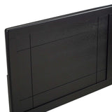Archie Black Wood King Headboard - Ornate Home