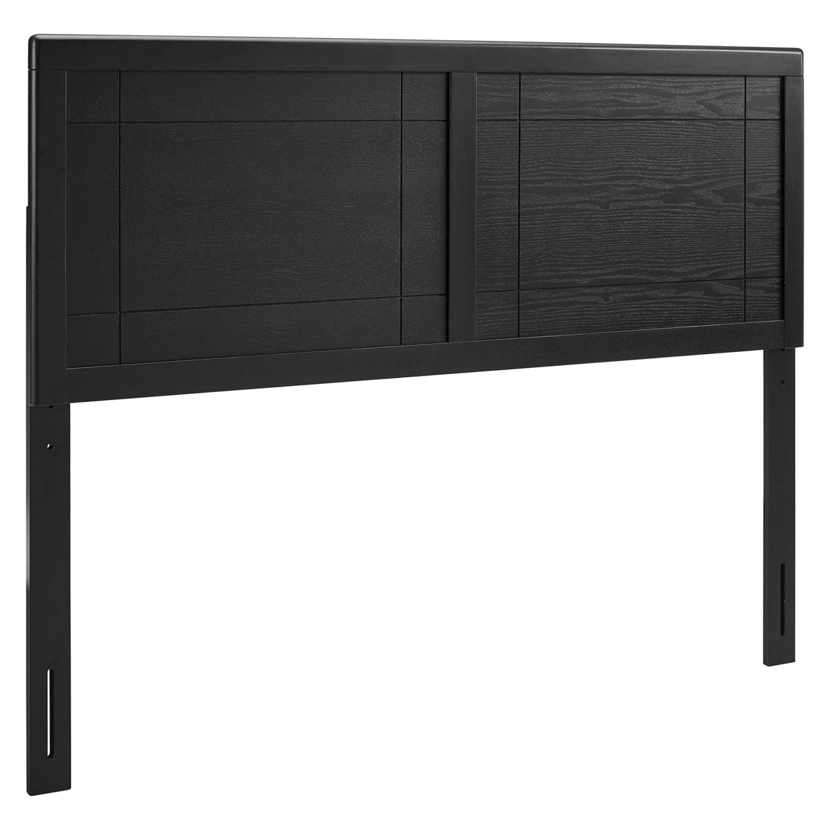 Archie Black Wood Twin Headboard - Ornate Home