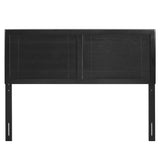 Archie Black Wood Twin Headboard - Ornate Home