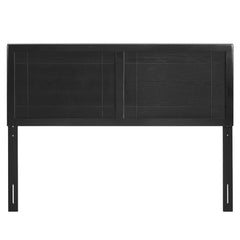 Archie Black Wood Twin Headboard - Ornate Home