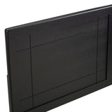 Archie Black Wood Twin Headboard - Ornate Home