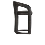 Archie Charcoal Leather Counter Stool - Ornate Home