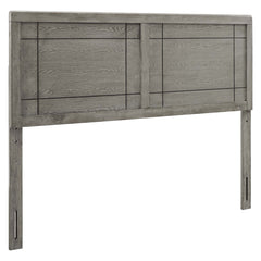 Archie Gray Wood King Headboard - Ornate Home