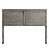 Archie Gray Wood King Headboard - Ornate Home