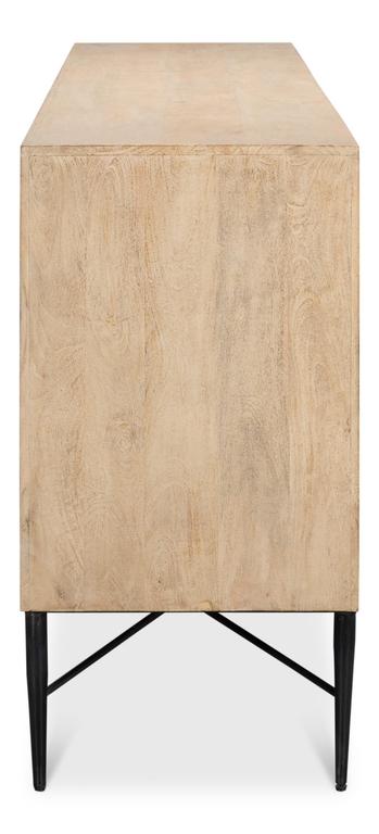 Archie Tan Four Door Sideboard - Ornate Home