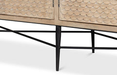 Archie Tan Four Door Sideboard - Ornate Home