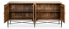 Archie Tan Four Door Sideboard - Ornate Home