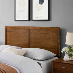 Archie Walnut Wood Full Headboard - Ornate Home