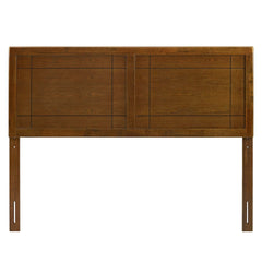 Archie Walnut Wood Full Headboard - Ornate Home