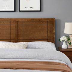 Archie Walnut Wood Full Headboard - Ornate Home