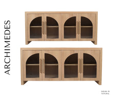 Archimedes Natural Oak 60 Console - Ornate Home