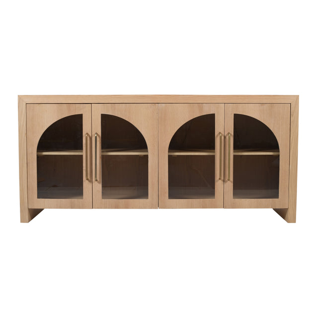 Archimedes Natural Oak 70 Console - Ornate Home