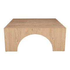 Archimedes Natural Square Cocktail Table - Ornate Home
